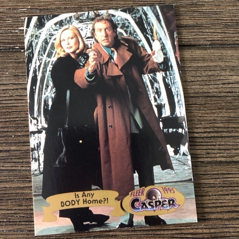 Fleer 1995 Casper trading card: Is Any Body Home?! #12